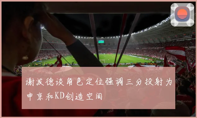 谢泼德谈角色定位强调三分投射为申京和KD创造空间