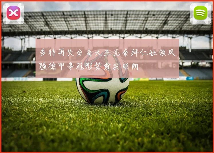 多特再失分南大王无奈拜仁独领风骚德甲争冠形势愈发明朗