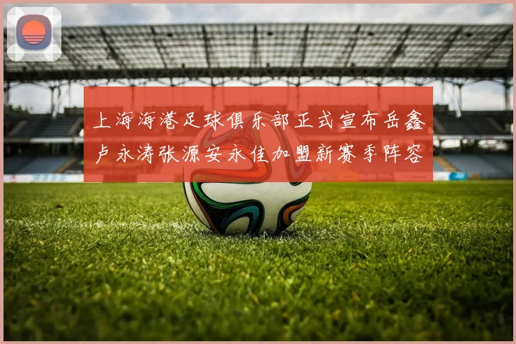 上海海港足球俱乐部正式宣布岳鑫卢永涛张源安永佳加盟新赛季阵容更新